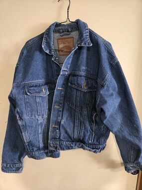 Vintage MV Sport Denim Jacket Hand Painted